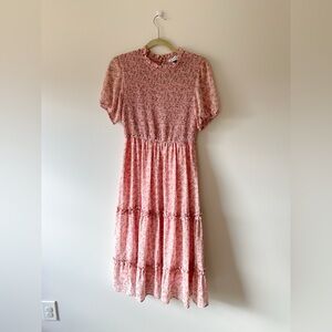 Petal and Pup - Pink Floral Smocked Dress